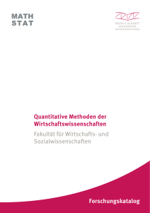 WiSo MATH Quantitative Methoden Weiss - Helmut