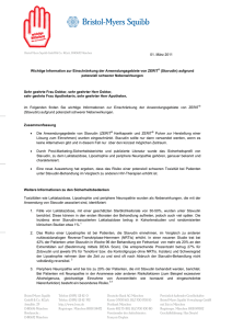 Rote-Hand-Brief zu Zerit® (Stavudin) vom 01.03.2011