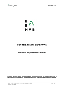 pegylierte interferone - Hauptverband der österreichischen