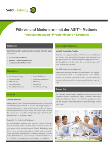 Führen und Moderieren mit der ASIT®- Methode