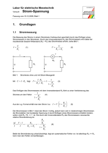 Versuch Strom