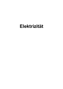 Elektrizität