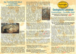 Geologische Lehrpfade im Tharandter Wald