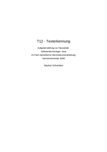 T12 - Texterkennung