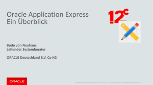 Oracle Application Express: Ein Überblick (inkl. APEX 5.0 Features)