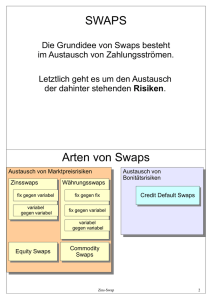 SWAPS Arten von Swaps