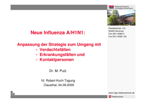 Neue Influenza A/H1N1: