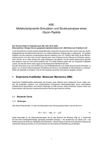 A58: Molekulardynamik-Simulation und Strukturanalyse eines