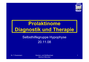 Prolaktinome Diagnostik und Therapie