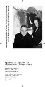 Spektrum der Gegenwart I–III Pierrot Lunaire Ensemble Wien ®