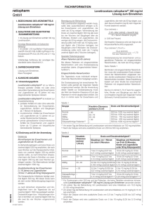 Levetiracetam-ratiopharm® 100 mg/ml Lösung zum Einnehmen