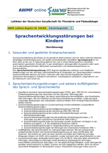 Sprachentwicklungsstörung - Deutsche Gesellschaft für Phoniatrie