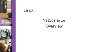 NetScaler 10 Overview - SKM