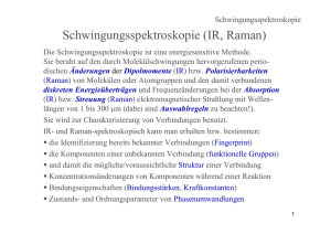 IR, Raman - Department Chemie und Biologie