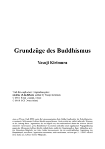 Grundzüge des Buddhismus - Nichiren-Shôshû