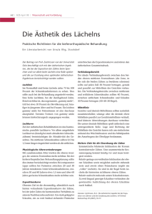 Die Ästhetik des Lächelns