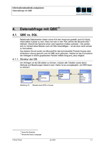 4. Datenabfrage mit QBE