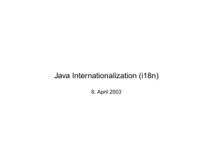 Java Internationalization (i18n)