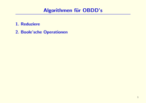 Algorithmen für OBDD`s