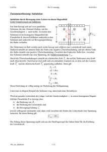 Zusammenfassung: Induktion