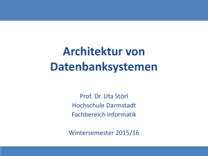 Architektur von Datenbanksystemen
