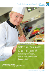 Selbst kochen in der Kita - AELF Würzburg