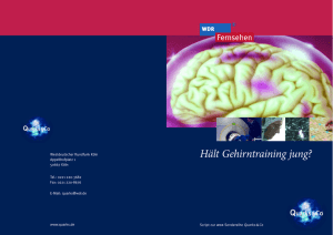 Hält Gehirntraining jung?