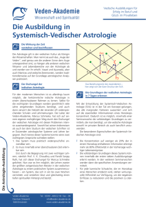 Infoblatt Astrologie - Veden