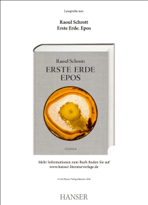 Erste Erde. Epos - Carl Hanser Verlag