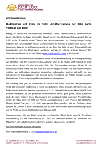 Medienmitteilung 30.01.2015 - Dalai LamaLivestream als PDF