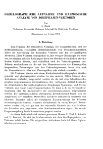 oszillographische aufnahme und harmonische analyse von