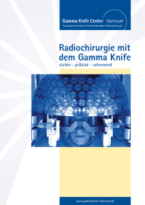 Broschüre Gamma Knife - Gamma Knife Center Hannover