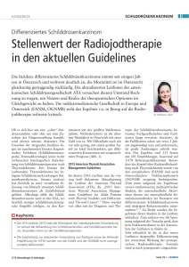 Stellenwert der Radiojodtherapie in den aktuellen Guidelines