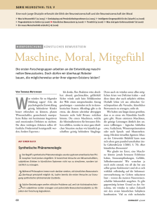 Maschine, Moral, Mitgefühl - Spektrum der Wissenschaft