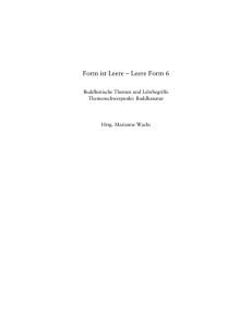 Form ist Leere – Leere Form 6 - Buddhistischer Studienverlag