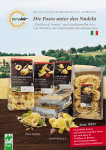 erste fair zertifizierte Bio-Pasta Italiens