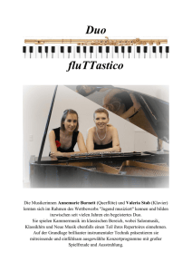 Duo fluTTastico - Stapelfelder Kulturkreis eV