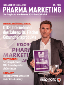 OTC-Unternehmen des Jahres: Dr. Fischer Gesundheitsprodukte