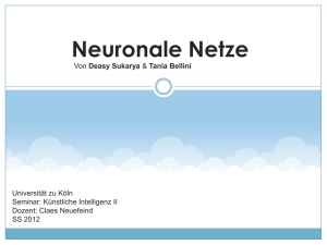 Neuronale Netze - Universität zu Köln