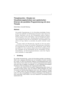 Threadnocchio – Einsatz von Visualisierungstechniken zum