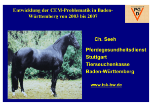 Württemberg von 2003 bis 2007 Bakteriologische CEM