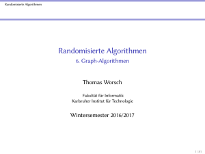 Randomisierte Algorithmen - 6. Graph