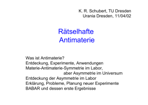 Rätselhafte Antimaterie