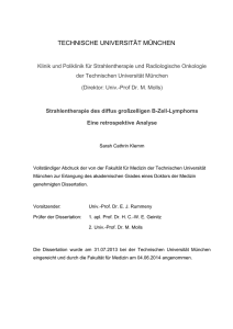 Strahlentherapie des diffus großzelligen B-Zell