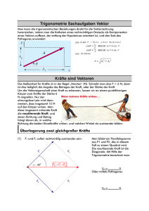 Trigonometrie Sachaufgaben Vektor - uwe-home.net