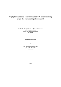 Prophylaktische und Therapeutische DNA