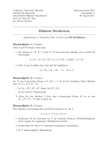 Diskrete Strukturen - Lehrstuhl für Effiziente Algorithmen
