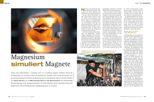 Magnesium simuliert Magnete - Max-Planck