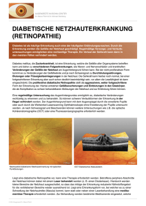diabetische netzhauterkrankung (retinopathie)
