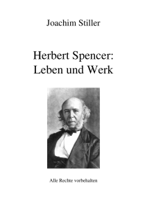 Herbert Spencer: Leben und Werk